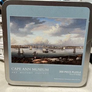 🎉5/$20🎉 Cape Ann Museum Art History culture 300 piece puzzle in tin container